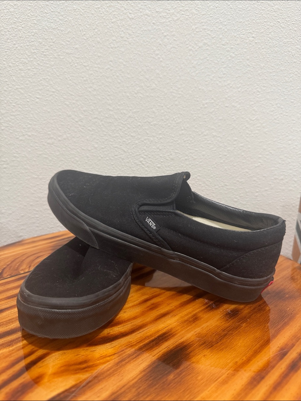 Vans Black Slip-On Suede Men’s Loafers
